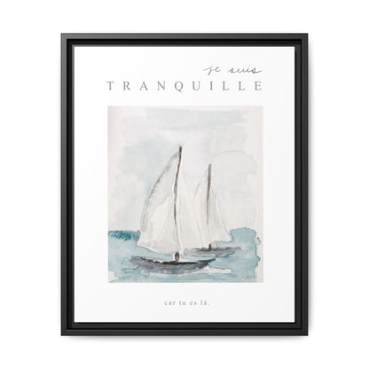 Canevas encadré « Je suis tranquille »
