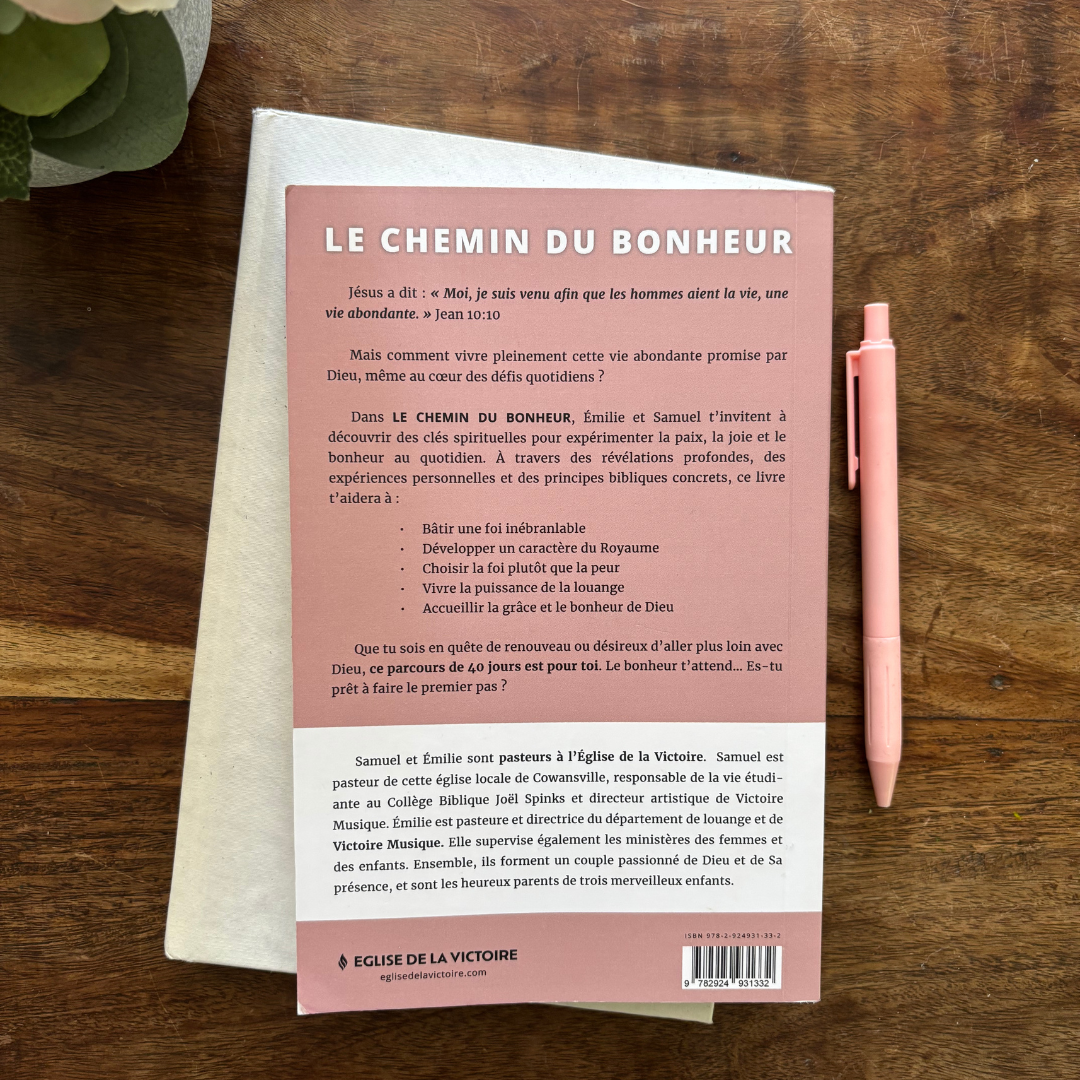 DUO (Livre & cahier de note) LE CHEMIN DU BONHEUR