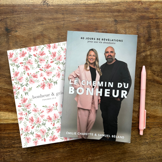 DUO (Livre & cahier de note) LE CHEMIN DU BONHEUR